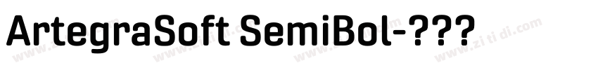 ArtegraSoft SemiBol字体转换